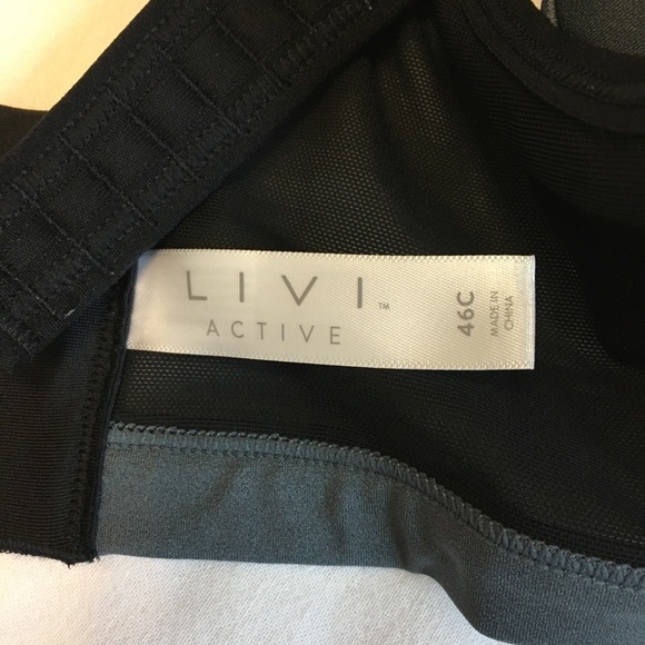 NWT LIVI Active (Lane Bryant) High-Impact Wicking Underwire Sport Bra, 46C - Picture 9 of 10